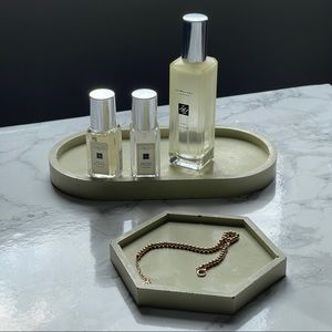 Set of 2 concrete trays trinket Christmas stocking stuffer